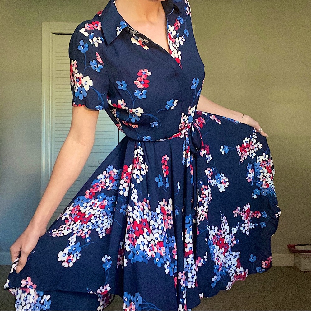 NWT Tommy Hilfiger Floral Dress Handkerchief Skirt